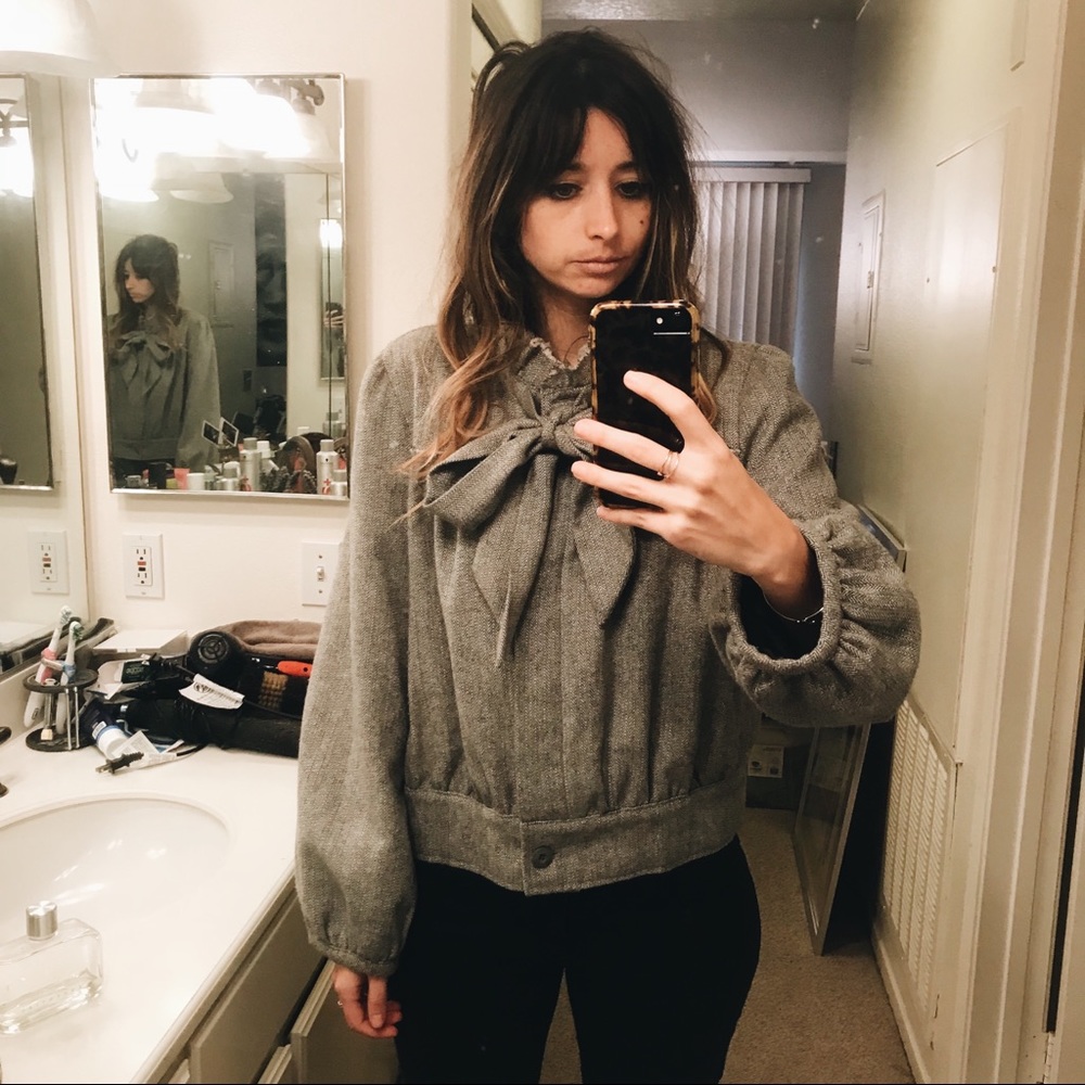Gray Tie Jacket